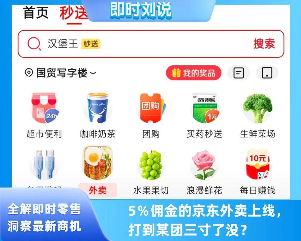 5％佣金？京东正式入局餐饮外卖，正面硬钢美饿，开启“低佣”革命！