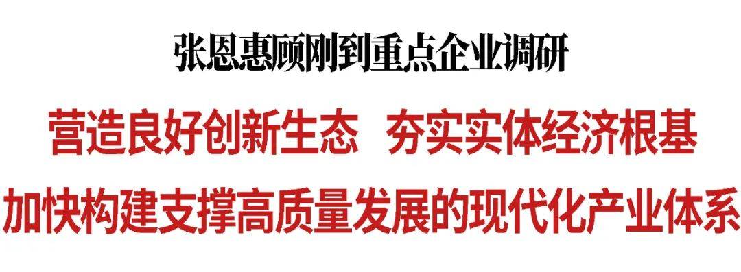 张恩惠顾刚到重点企业调研